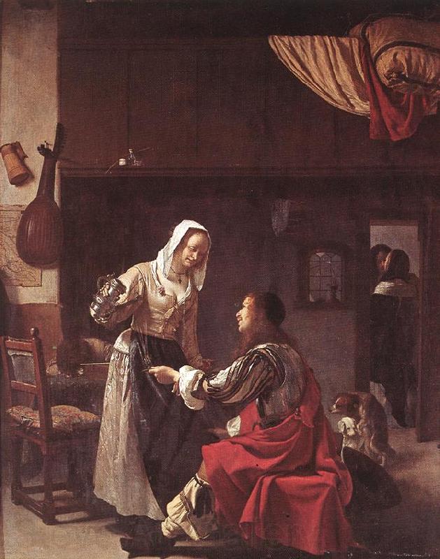 MIERIS, Frans van, the Elder Brothel Scene ruu Spain oil painting art